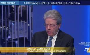 pallo gentiloni a otto e mezzo