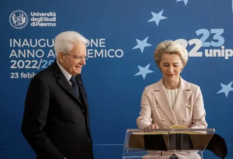 sergio mattarella e ursula von der leyen a palermo 