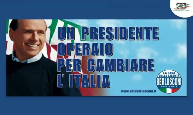 SILVIO BERLUSCONI PRESIDENTE OPERAIO