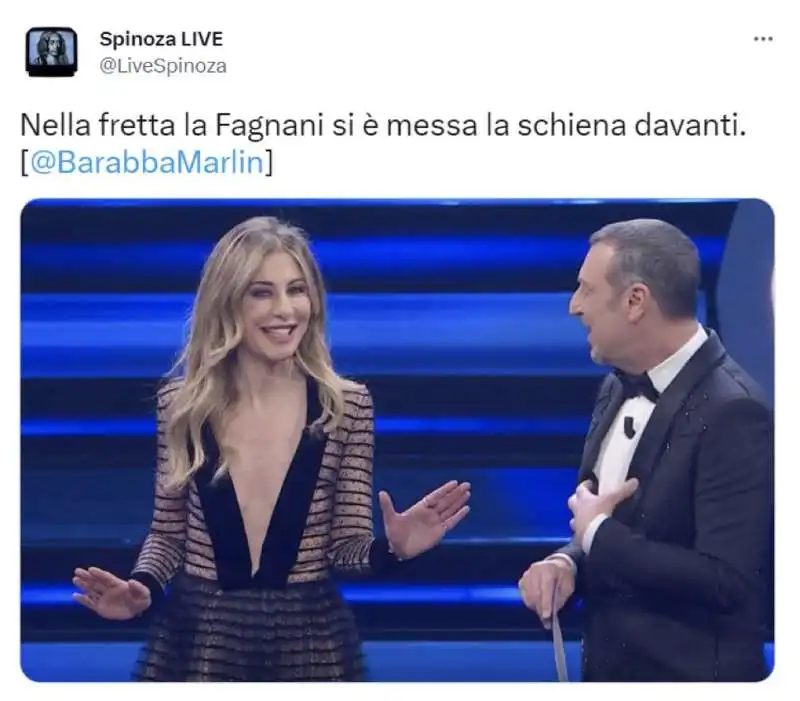 tweet seconda serata di sanremo 7