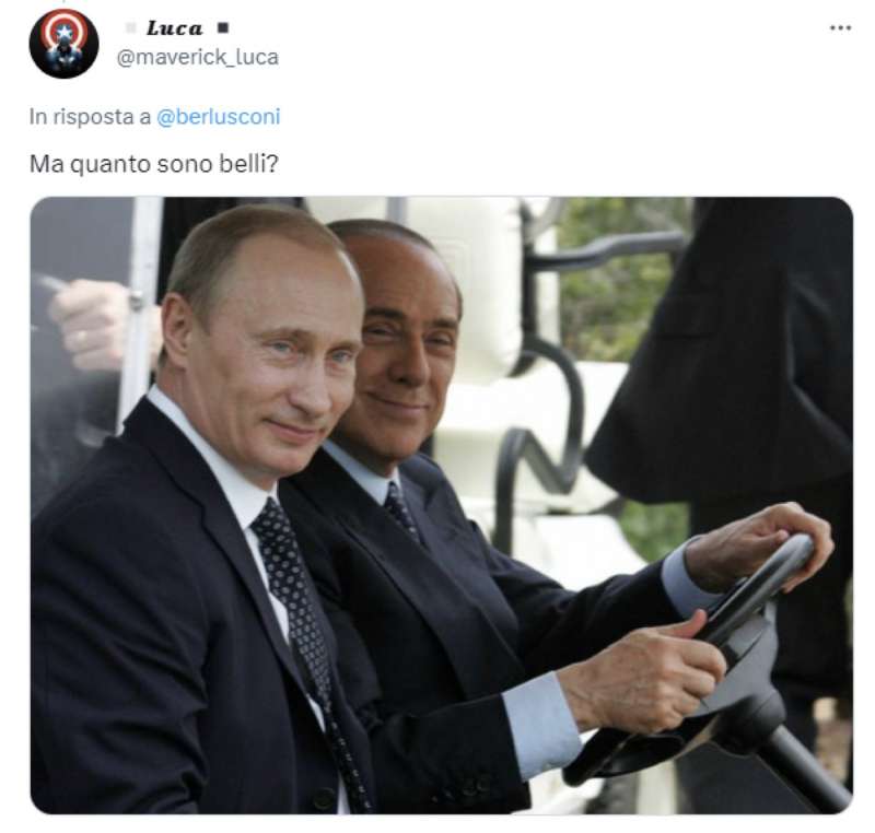 tweet sulla dichiarazione di berlusconi su zelensky 3