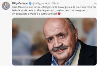 tweet sulla morte di maurizio costanzo 1