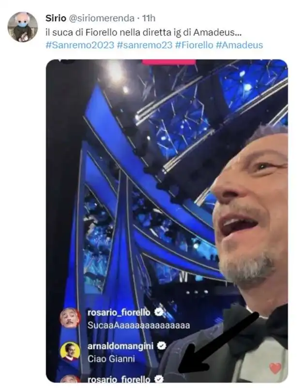 tweet sulla terza serata di sanremo   1