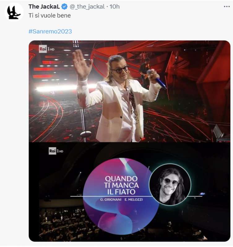 tweet sulla terza serata di sanremo 17