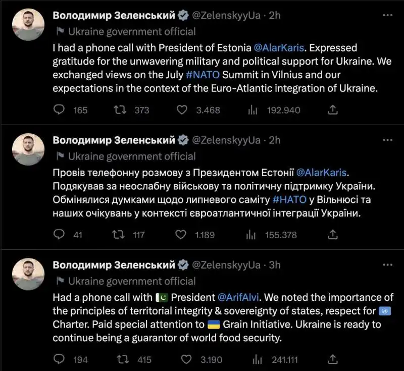 volodymyr zelensky su twitter ringrazia tutti tranne giorgia meloni    1