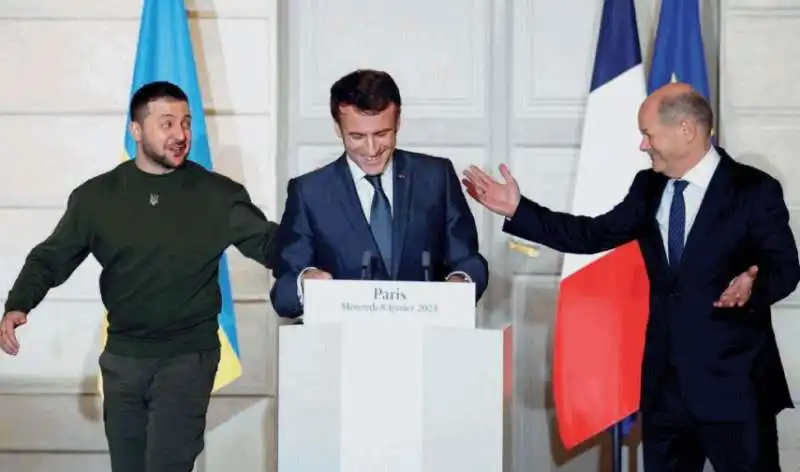 ZELENSKY - MACRON - SCHOLZ