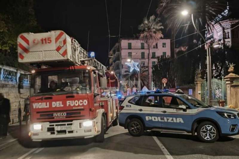 allarme bomba a villa nobel sanremo 5