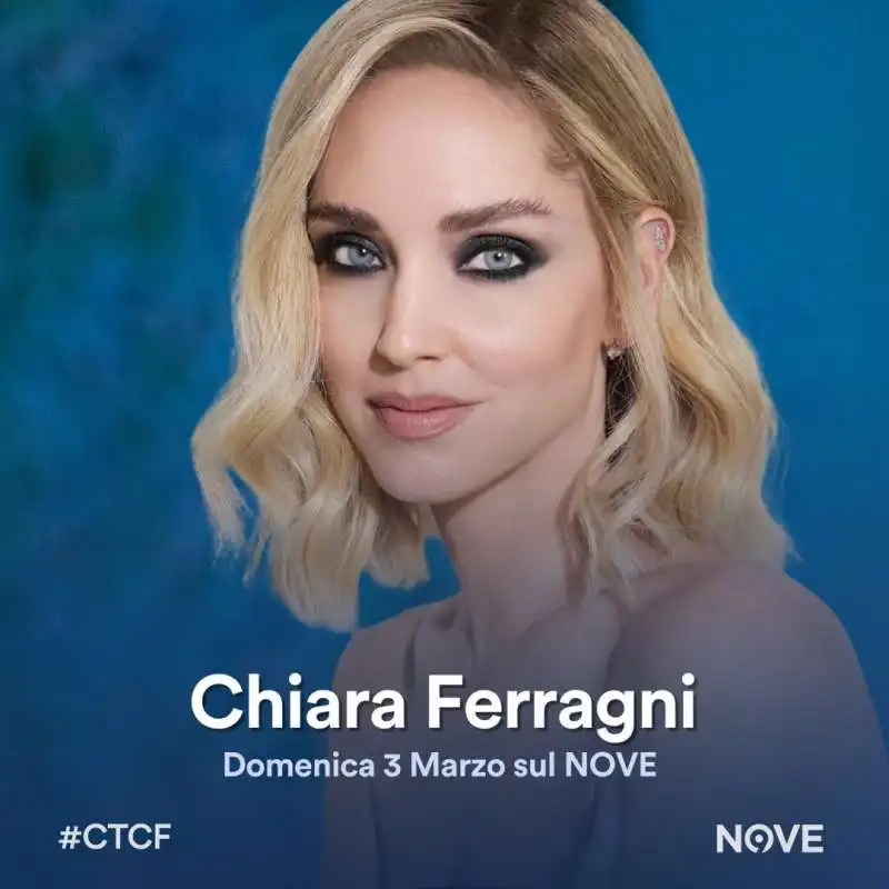 CHIARA FERRAGNI OSPITE DI FABIO FAZIO - 3 MARZO 2024