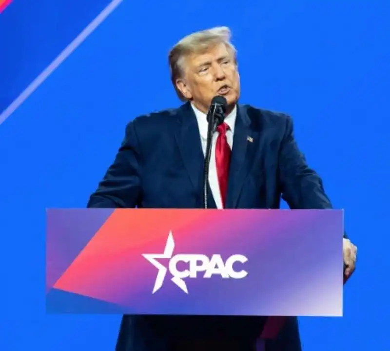 Donald Trump - conferenza dei conservatori cpac 