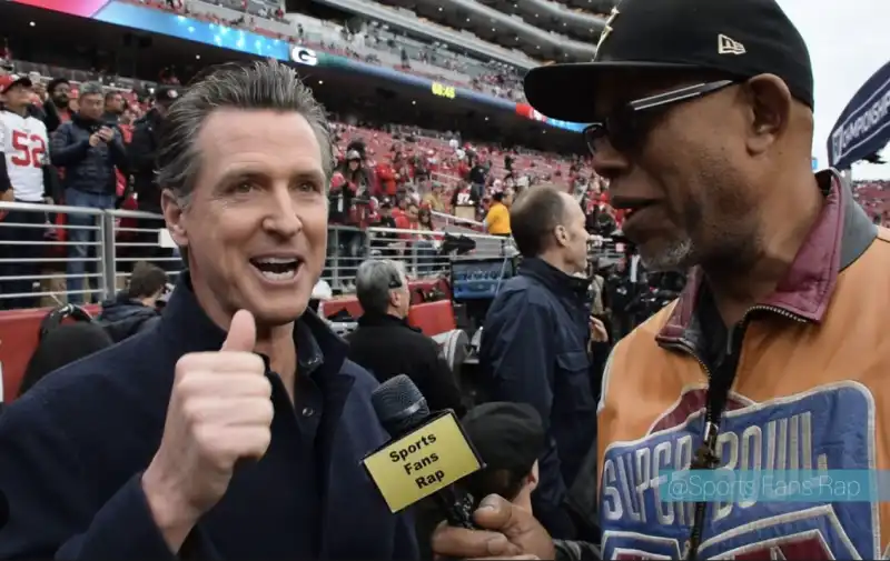 gavin newsom al superbowl