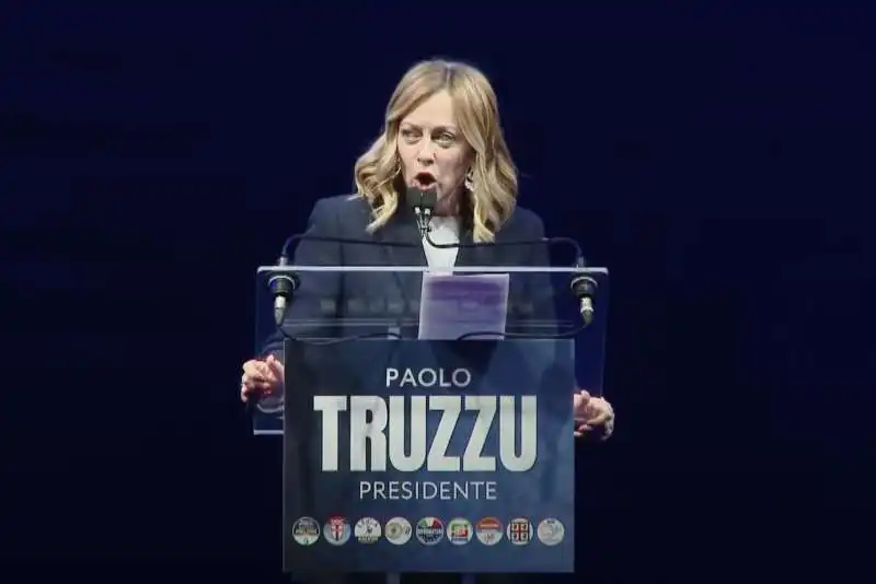 giorgia meloni   comizio per paolo truzzu   sardegna   2