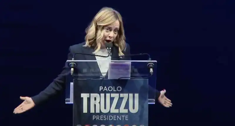 giorgia meloni   comizio per paolo truzzu   sardegna   7