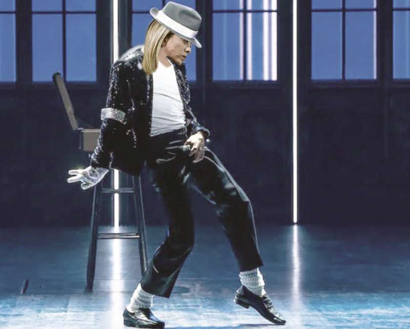 giorgia meloni in versione michael jackson