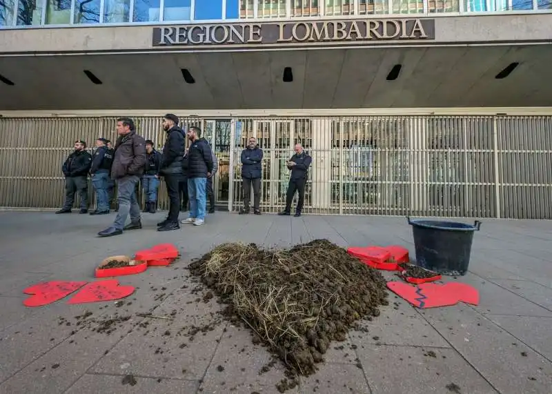 gretini protestano fuori dal pirellone a milano   9