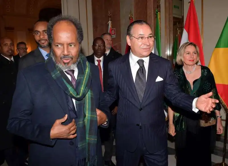 hassan sheikh mohamud  kamel ghribi  gilda gastaldi  foto di bacco