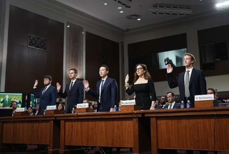 i ceo di meta, tiktok, snap e discord all'audizione del senato