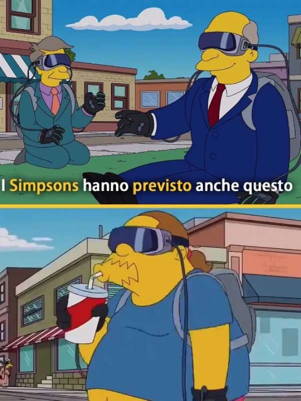 i simpson avevano previsto il mondo con i visori