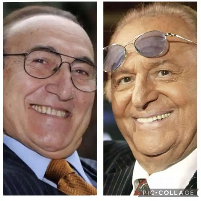 IL COLLAGE DI PIPPO BAUDO E RENZO ARBORE BY ROBERTO SERGIO 