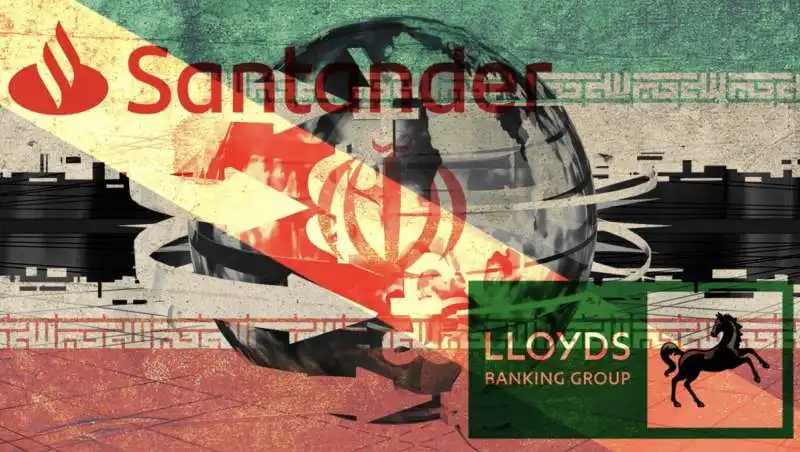 iran, lloyds e santander   