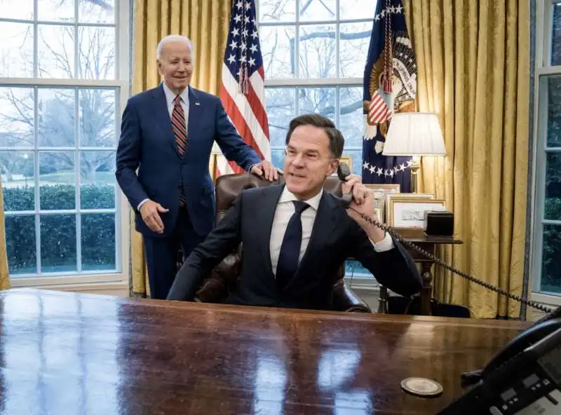 joe biden  mark rutte 