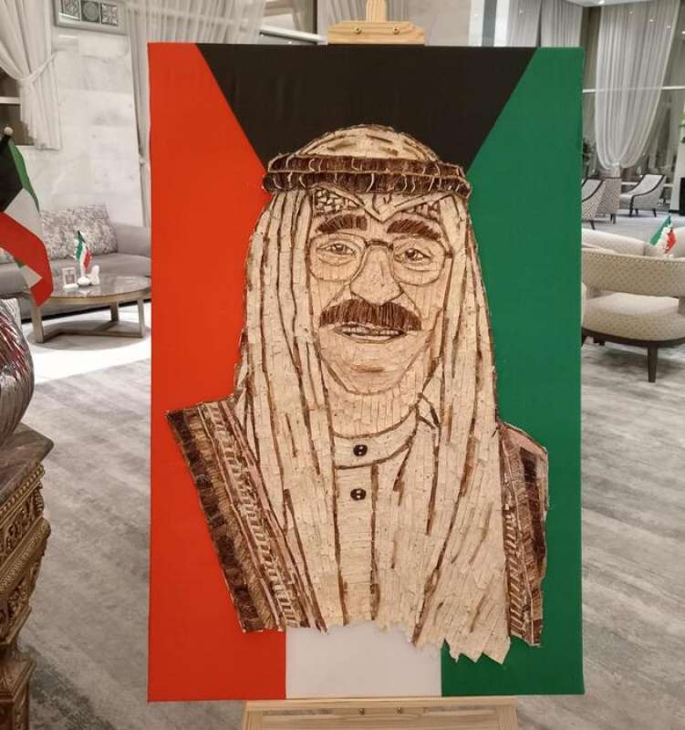 la pizza realizzata per la festa di liberazione del kuwait creata da giorgio riggio