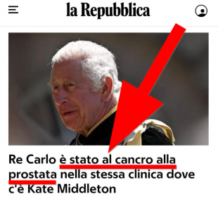 la repubblica re carlo e stato al cancro