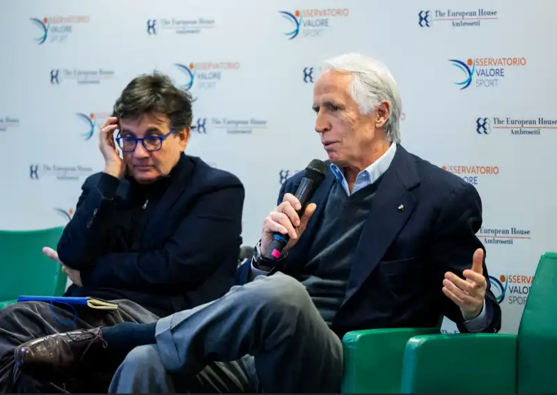 GIOVANNI MALAGO' LUCA PANCALLI Osservatorio valore sport organizzato da The European House Ambrosetti