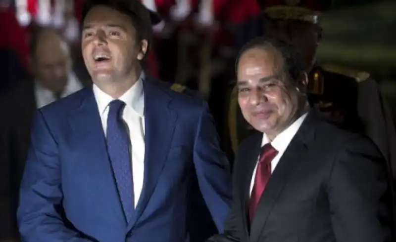 Matteo Renzi Abdel Fattah al Sisi 