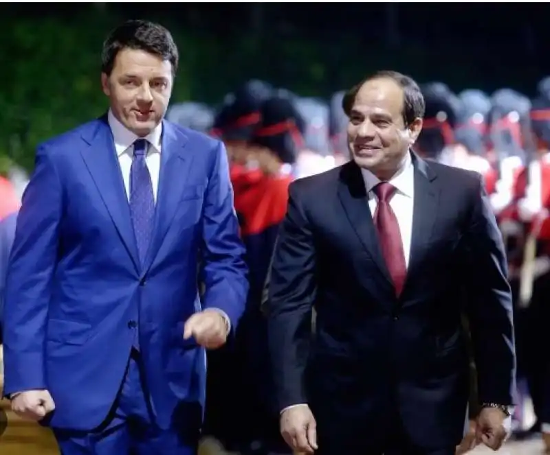 Matteo Renzi Abdel Fattah al Sisi 