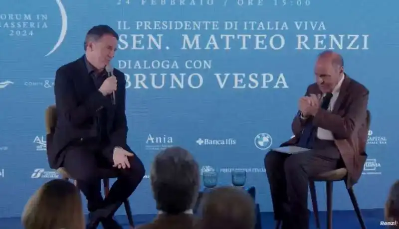 matteo renzi   bruno vespa   forum in masseria   saturnia   1