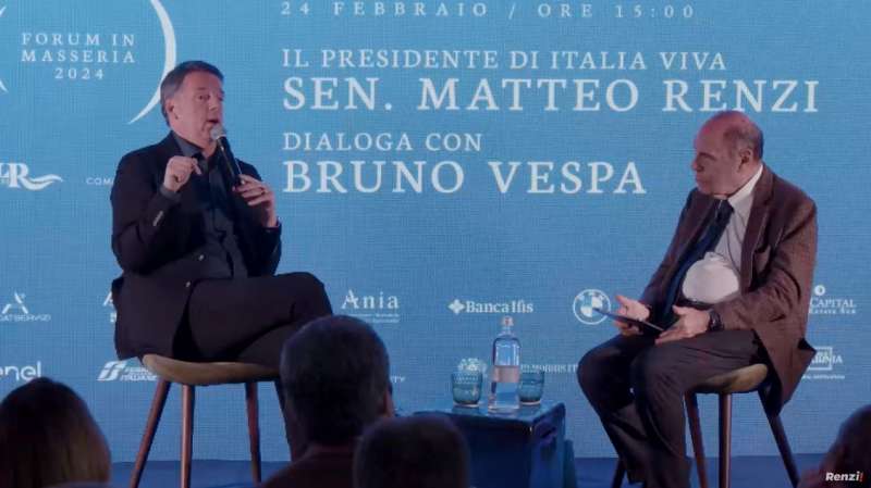 matteo renzi bruno vespa forum in masseria saturnia 2