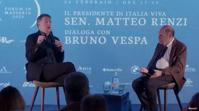 matteo renzi   bruno vespa   forum in masseria   saturnia   2