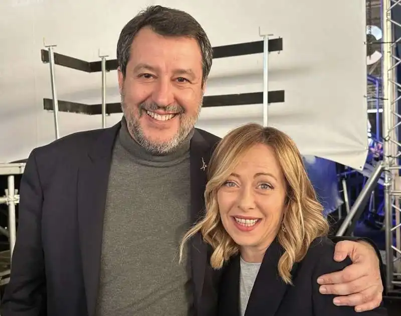 matteo salvini e giorgia meloni 