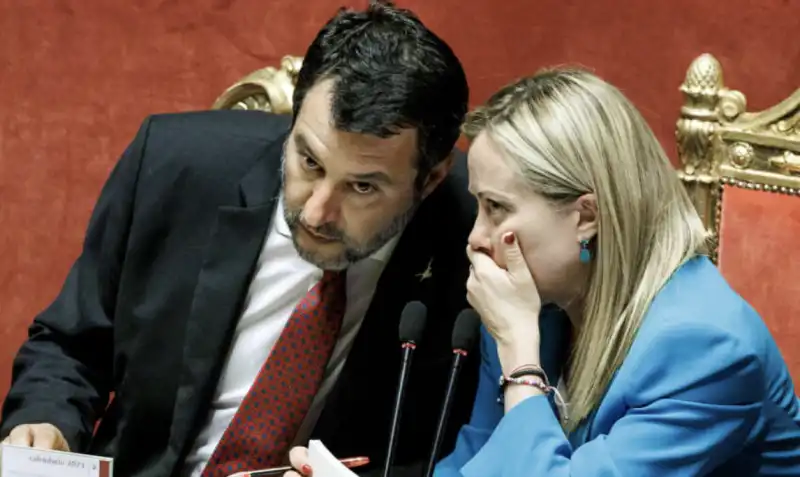 MATTEO SALVINI GIORGIA MELONI