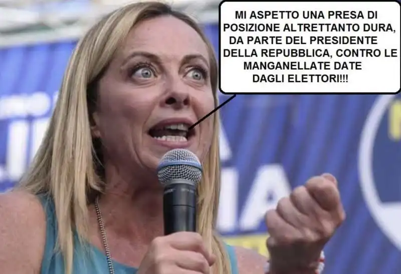 MEME SULLA SCONFITTA DI GIORGIA MELONI ALLE ELEZIONI REGIONALI SARDE 