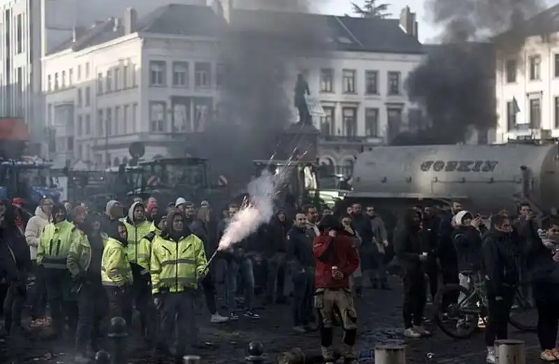 protesta degli agricoltori a bruxelles   1