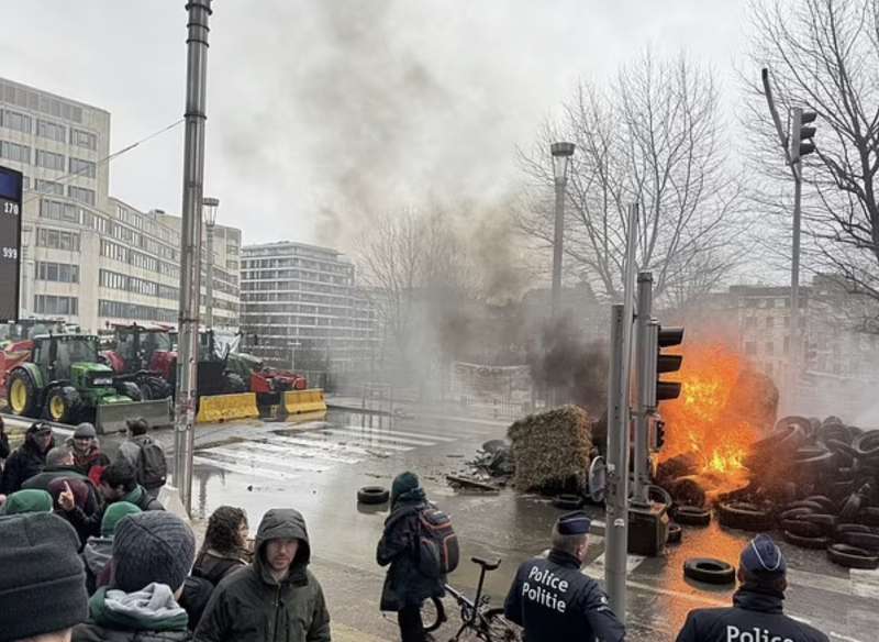 protesta degli agricoltori a bruxelles 10