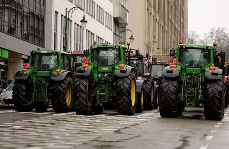 protesta degli agricoltori a bruxelles 11