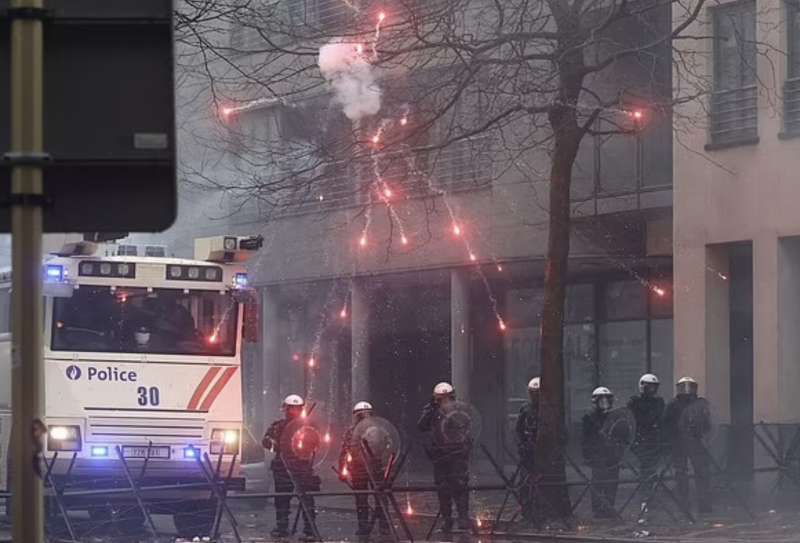 protesta degli agricoltori a bruxelles 16