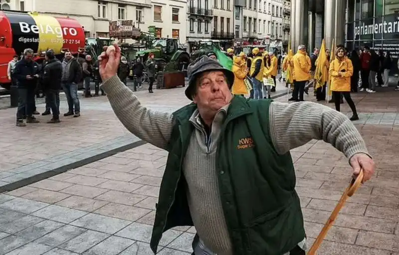 protesta degli agricoltori a bruxelles   18