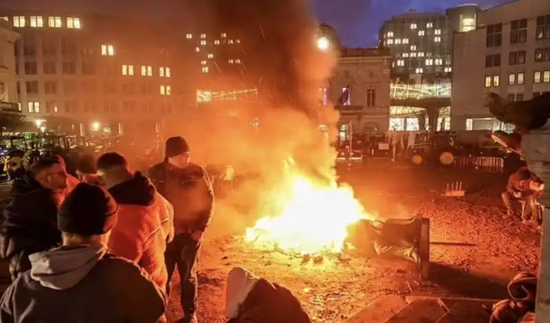 protesta degli agricoltori a bruxelles   3