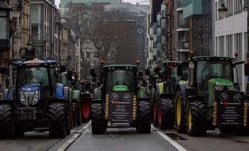 protesta degli agricoltori a bruxelles 8