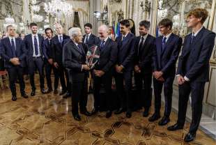 quirinale sergio mattarella riceve la nazionale italiana maschile di tennis vincitrice della coppa davis