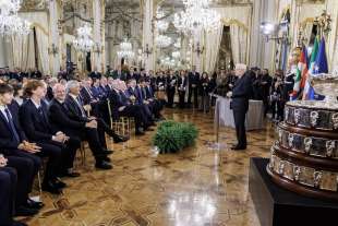 quirinale sergio mattarella riceve la nazionale italiana maschile di tennis vincitrice della coppa davis