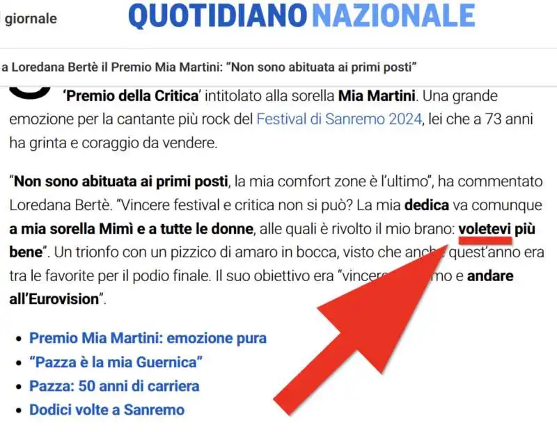 quotidiano nazionale, voletevi 