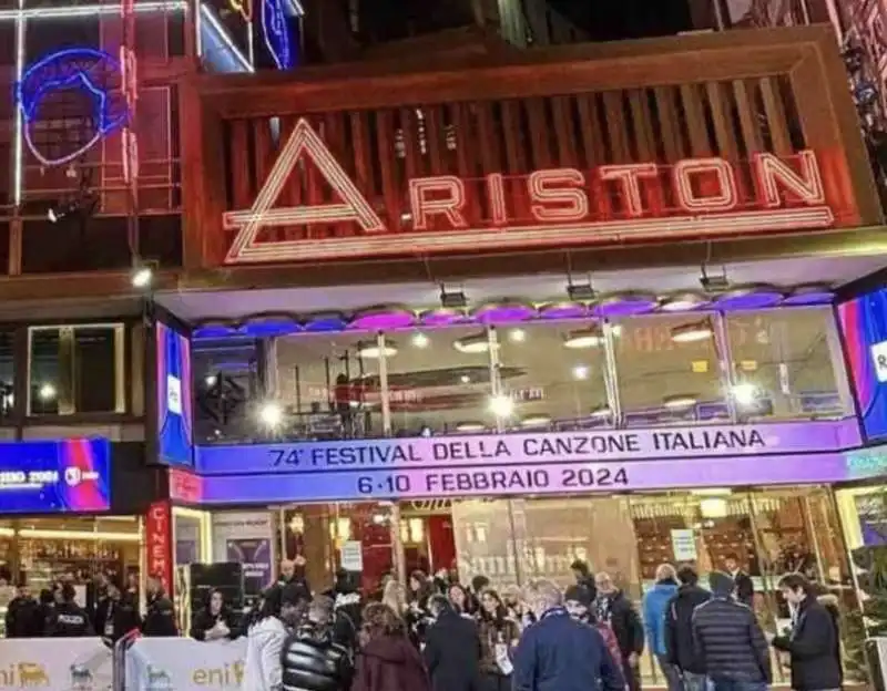 teatro ariston   sanremo 2024 