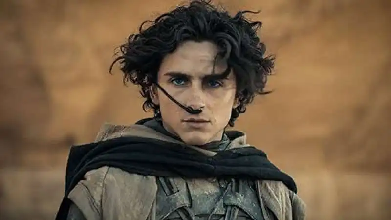 timothee chalamet in dune parte due 1