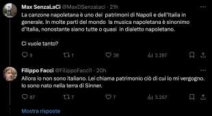 tweet di filippo facci contro napoli 4