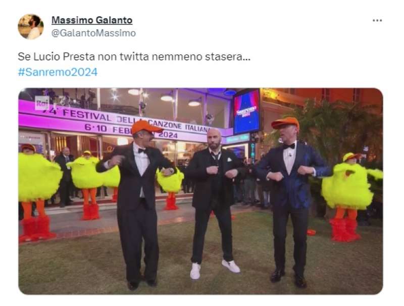 tweet seconda serata sanremo 2024 17