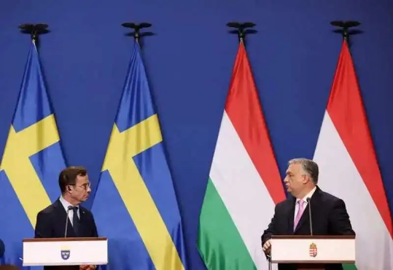 Ulf Kristersson e Viktor Orban ungheria svezia